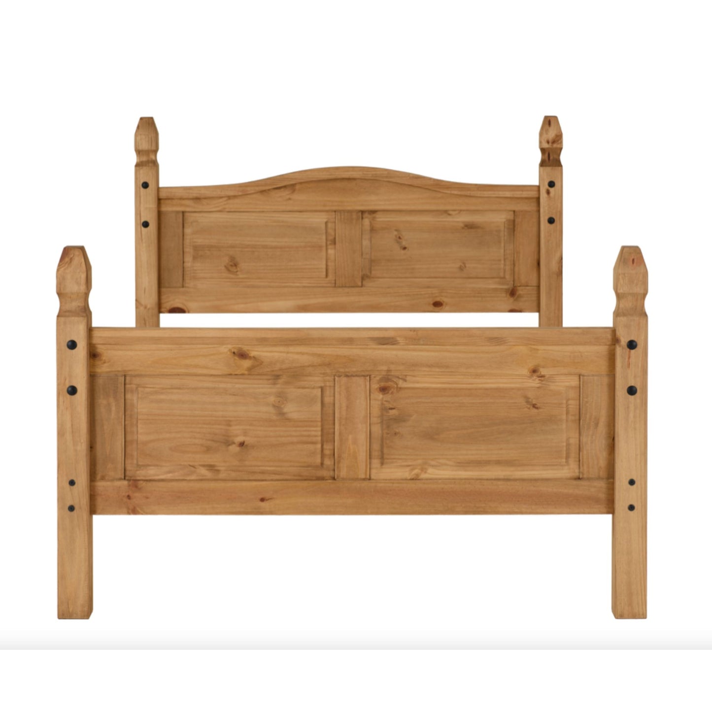 Corona 4"6 Bed High Foot End, Aged Pine Effect