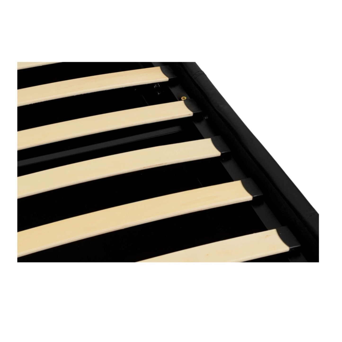 Waverley Storage Double Bed 4"6 in Faux Black Leather