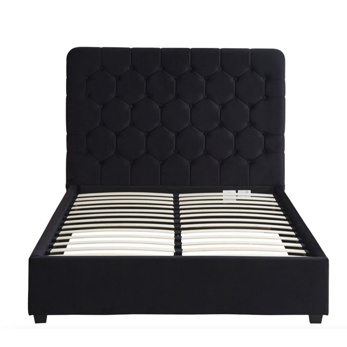 Madison Black Velvet 5Ft Bed