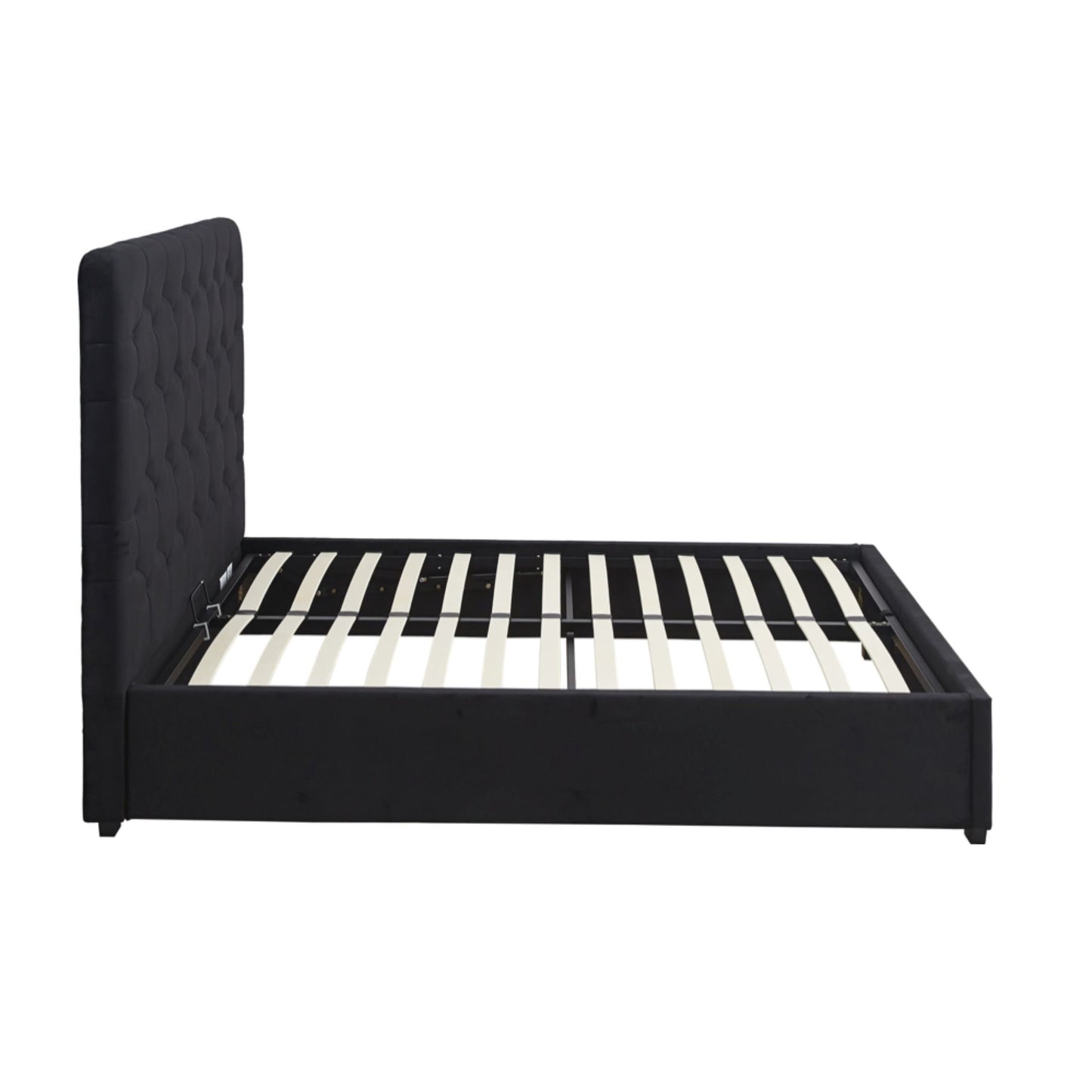 Madison black 4'6 Storage Bed