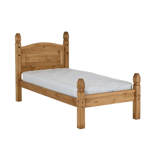 Corona 3Ft Bed in Aged Pine Low Foot End