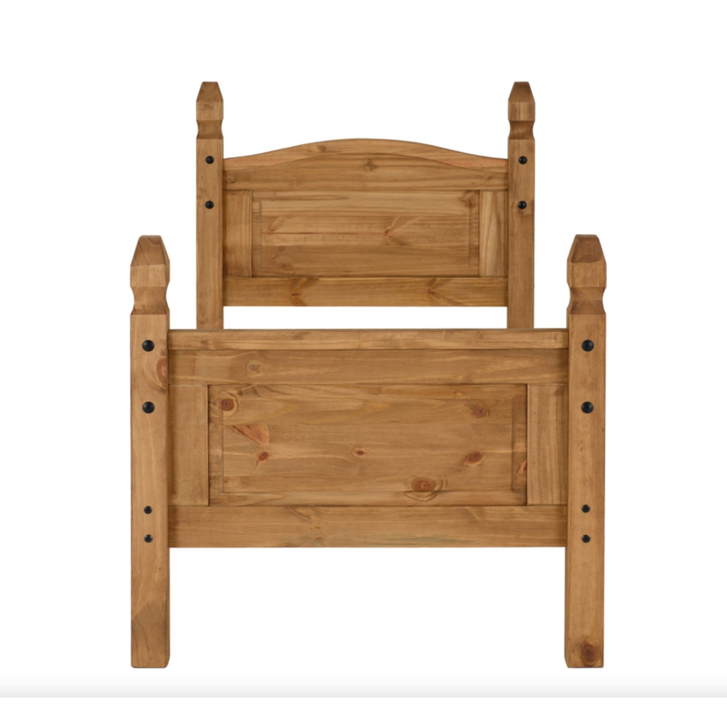 Corona 3ft bed with High Foot End Aged Pine