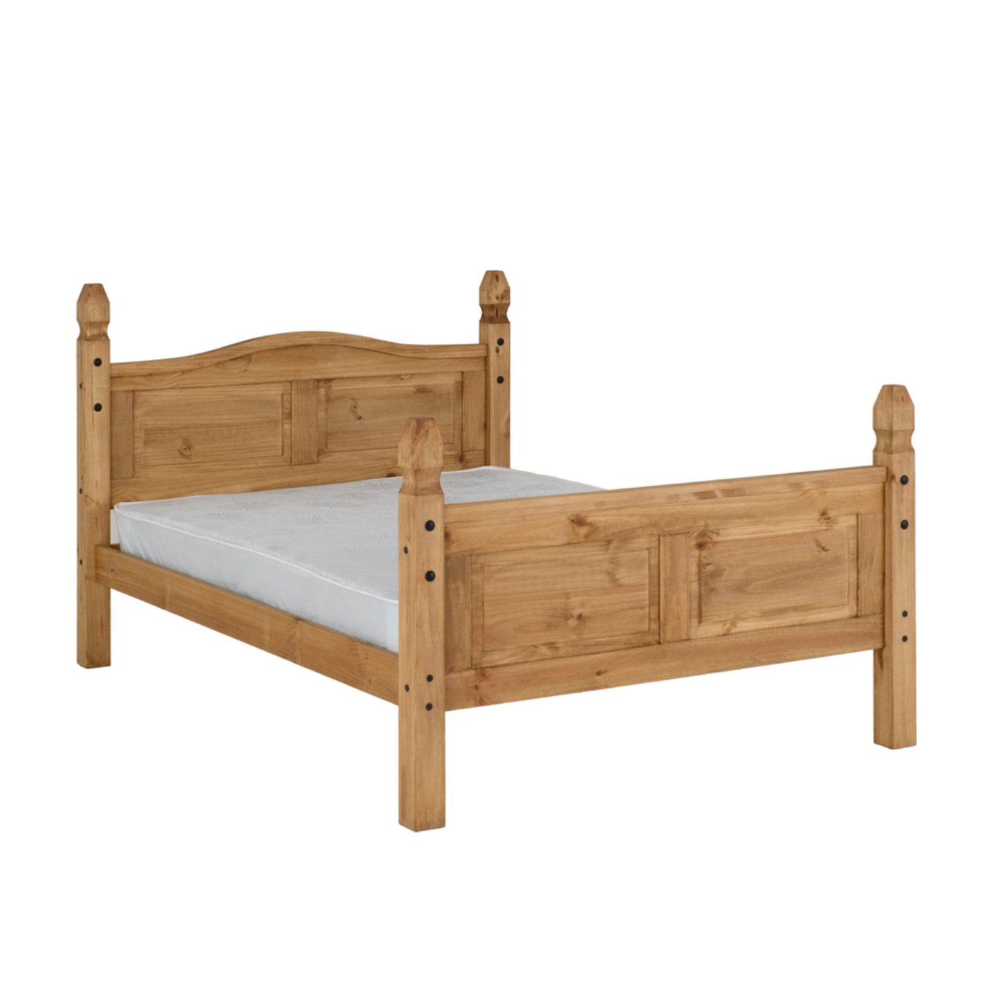 Corona 4"6 Bed High Foot End, Aged Pine Effect