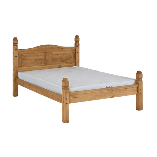 Corona 4"6 Bed in aged Pine Low Foot End