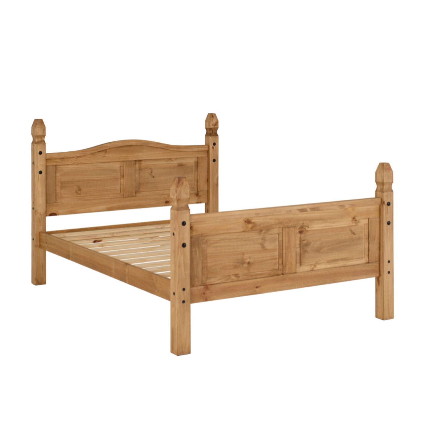 Corona 4"6 Bed High Foot End, Aged Pine Effect