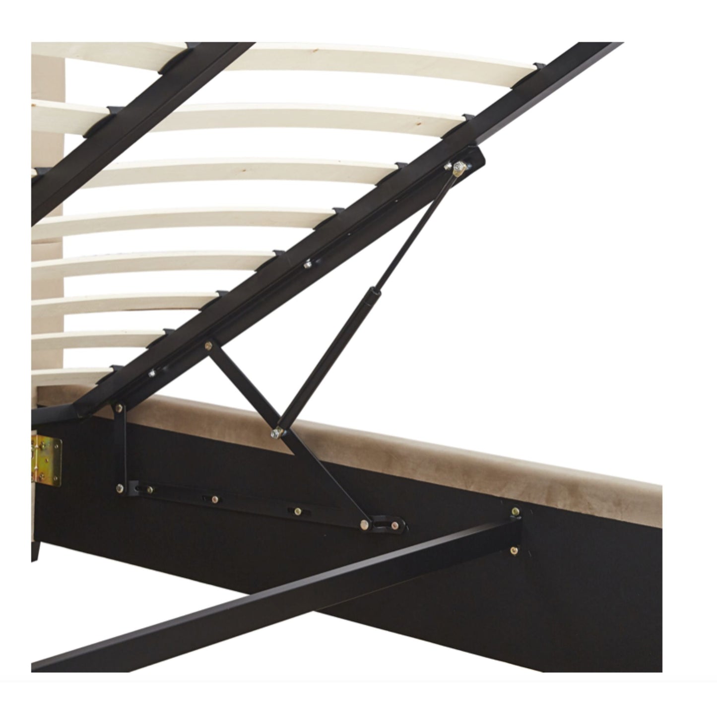 Madison Fawn Velvet Storage Bed