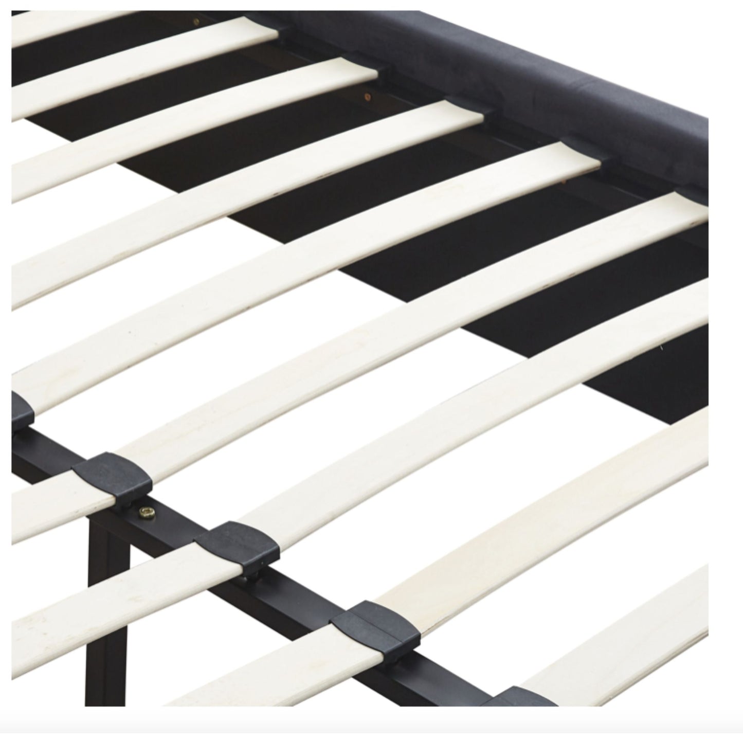 Madison Bed 4'6 Bed Grey Velvet Fabric