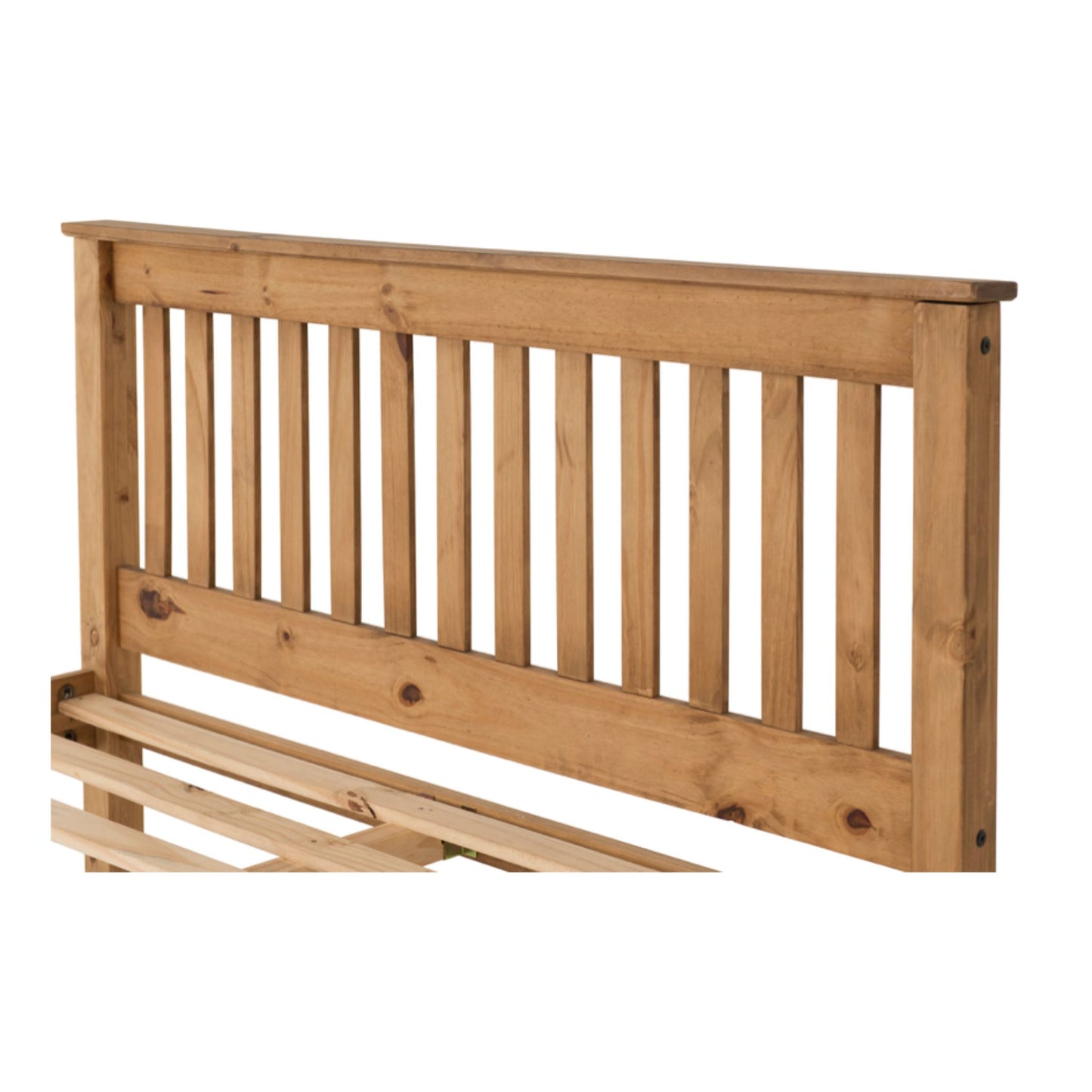 Monaco High Foot End Waxed Pine Double