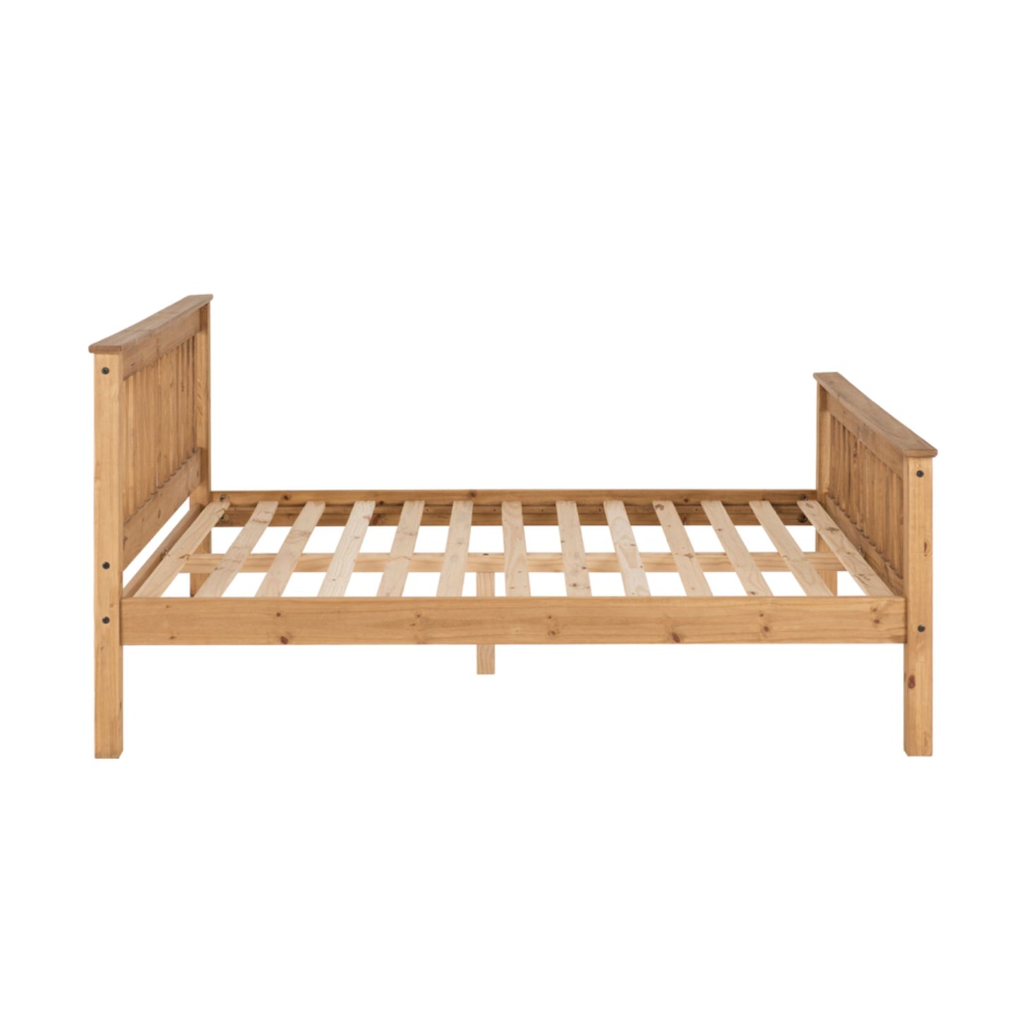 Monaco High Foot End Waxed Pine Double