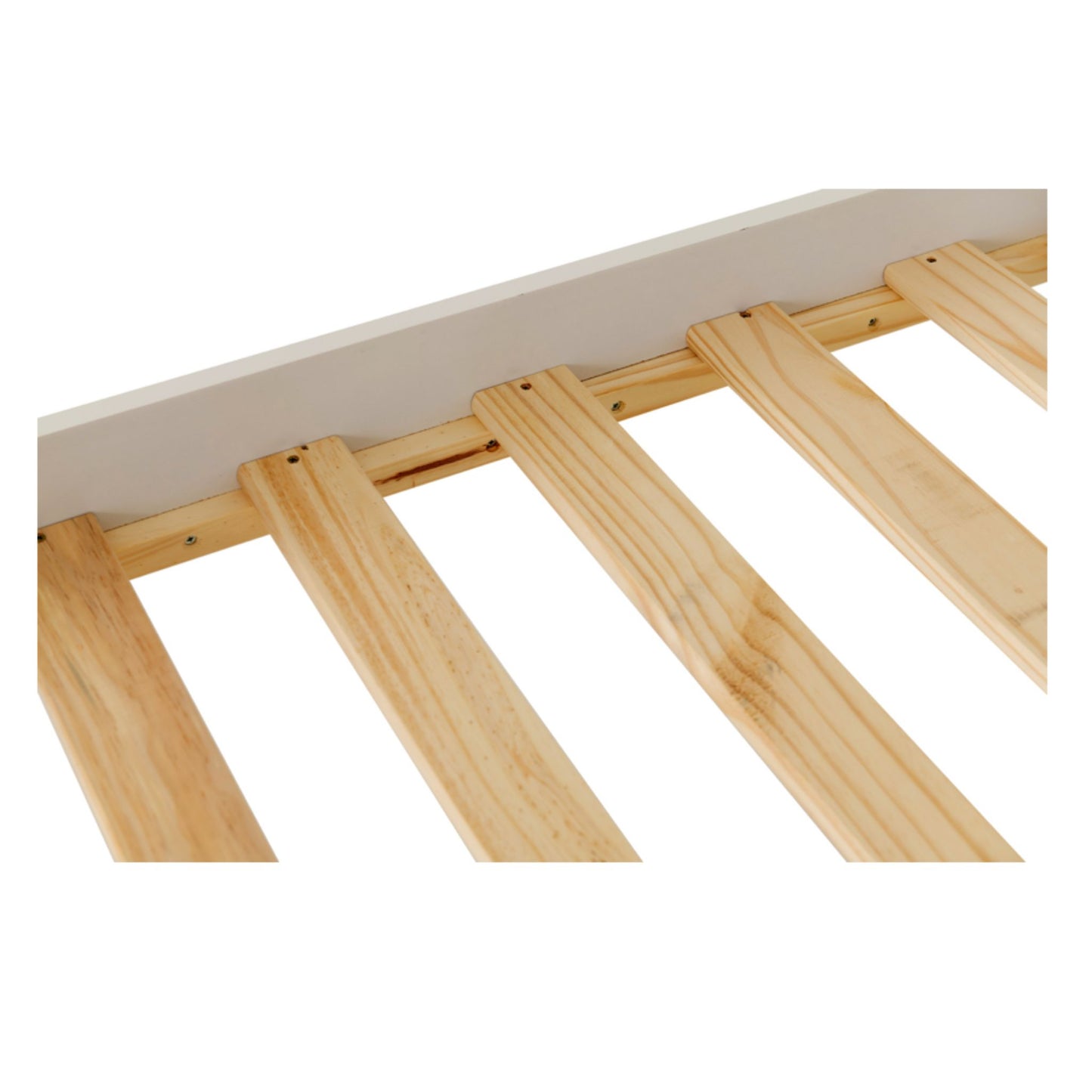 Monaco High Foot end Double Bed finished in White lacquer