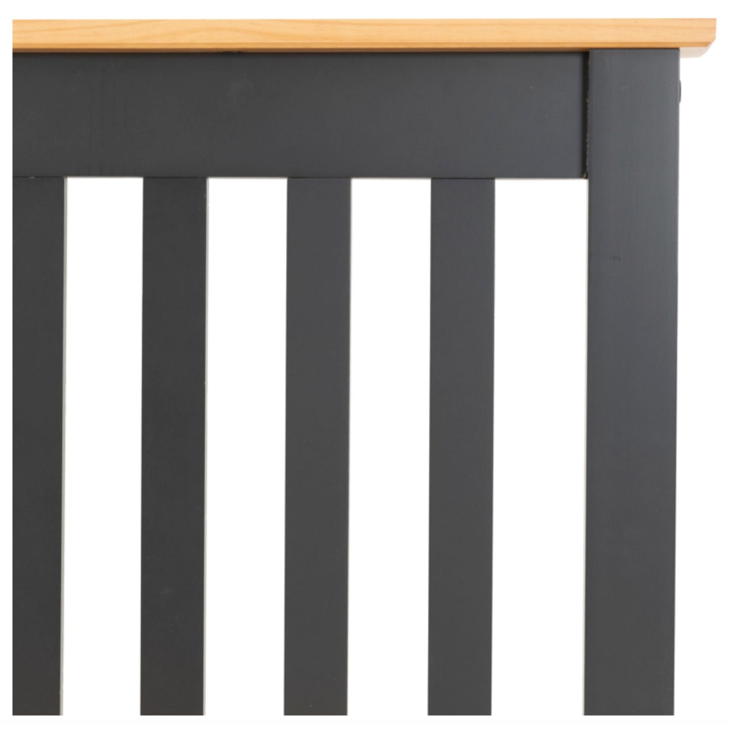 Monaco High Foot end Single Bed in Grey/Oak