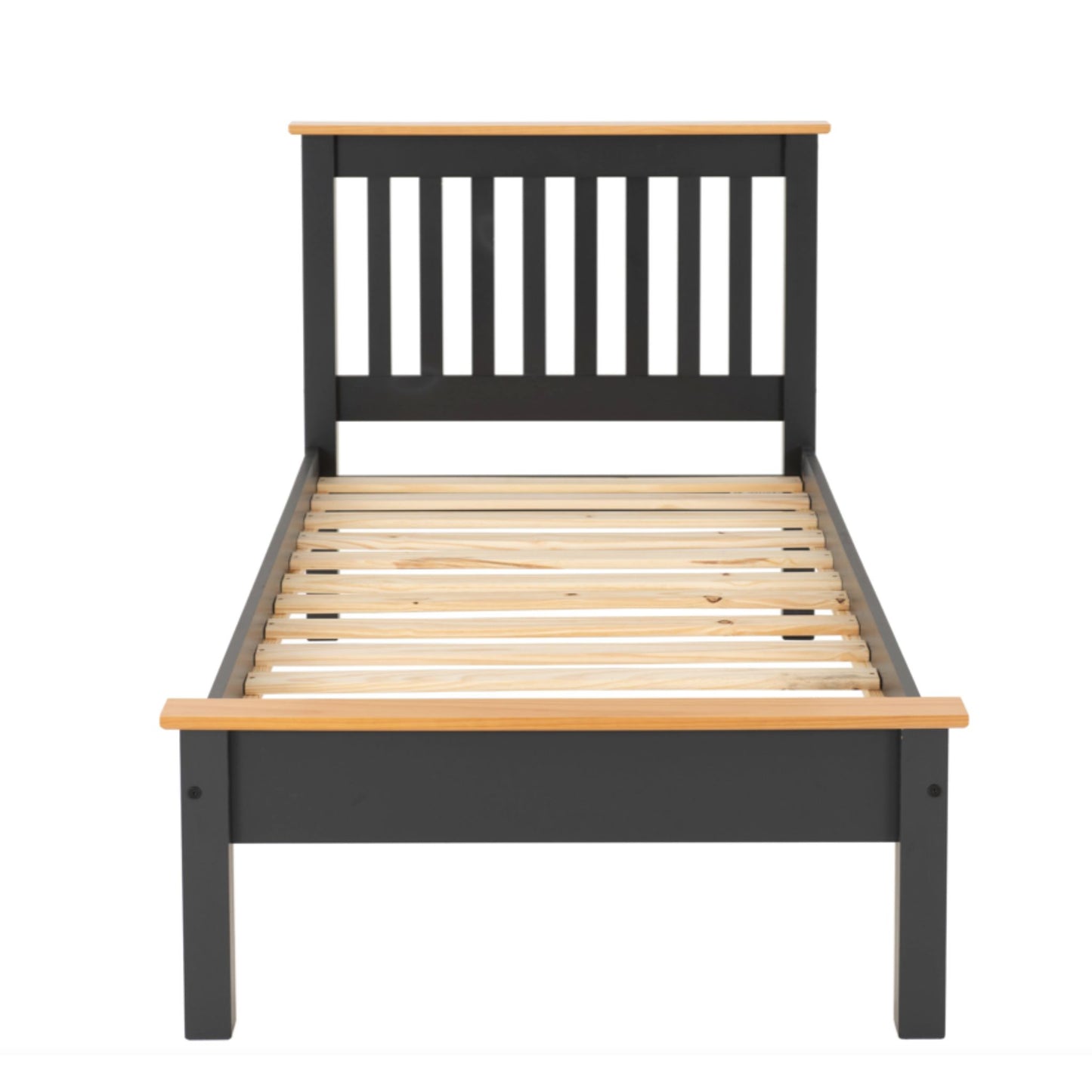 Monaco 3ft Low End bed in Grey and Oak