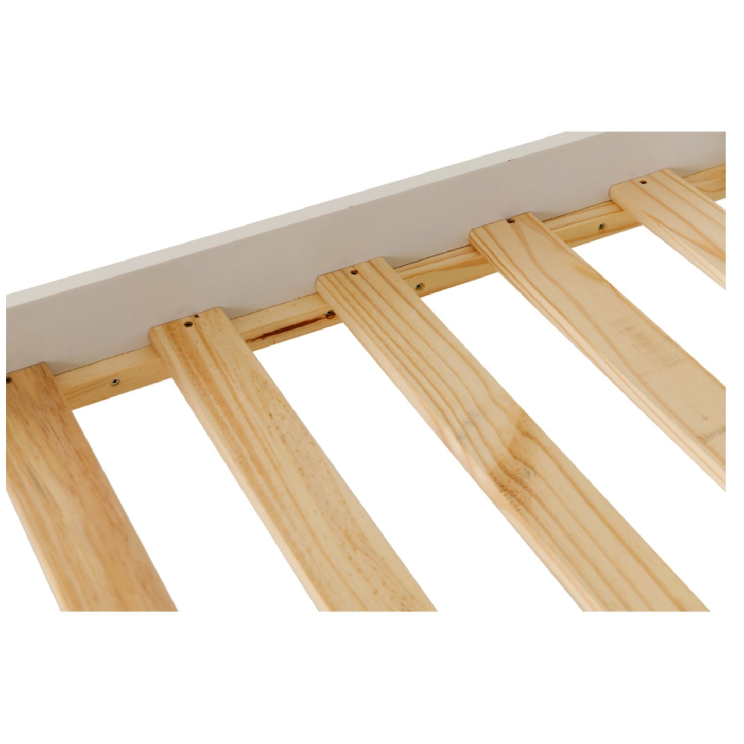 Monaco High Foot End Double Bed in White Lacquer