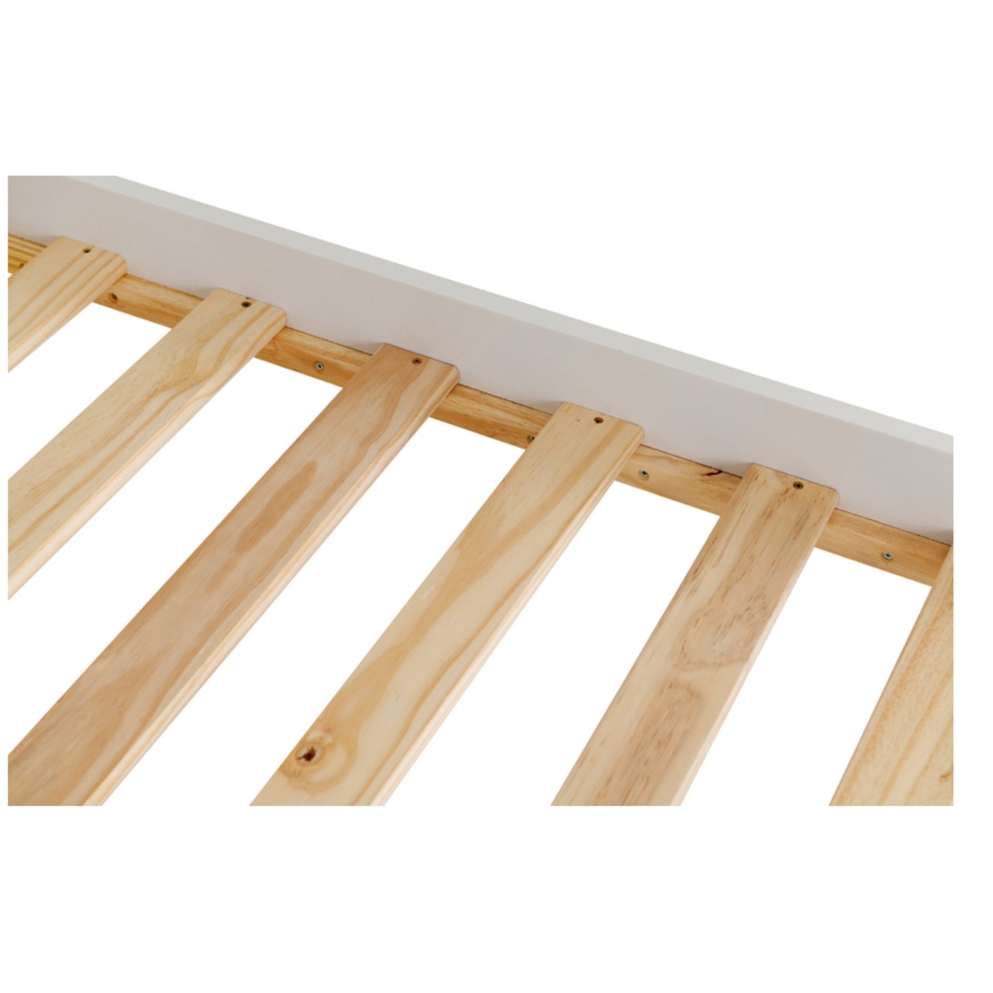 Monaco White Low Foot End Double Bed in White Lacquer