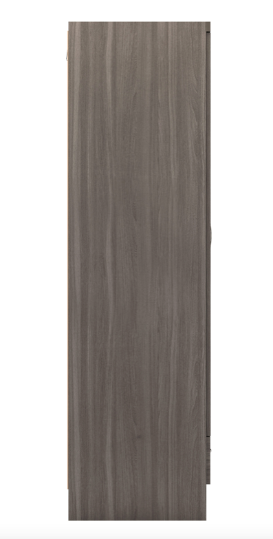 Nevada Dark Wood 2 Door wardrobe Bedroom Set