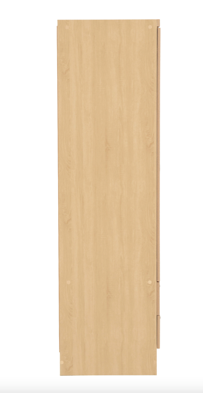 Nevada 3 Door 2 Drawer Mirrored Wardrobe Bedroom Set in Sonoma Oak Effect