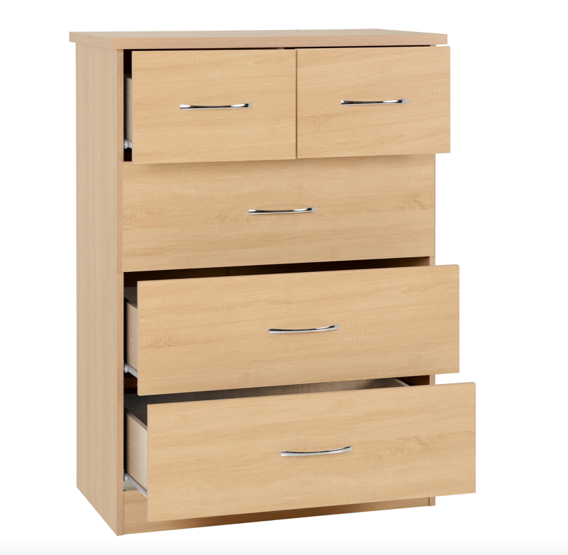 Nevada Bedroom Set 2 Door Wardrobe Sonoma Oak Effect