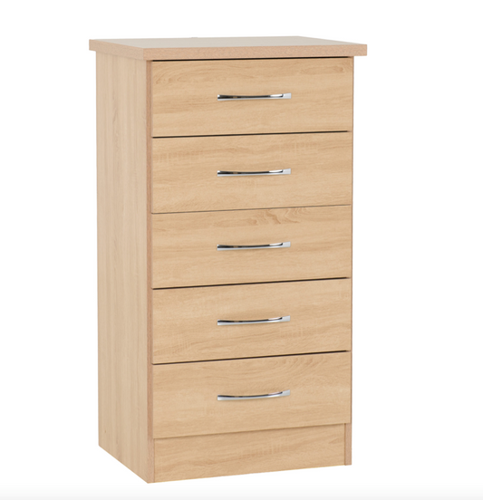 Nevada 5 Drawer Chest Sonoma Oak effect