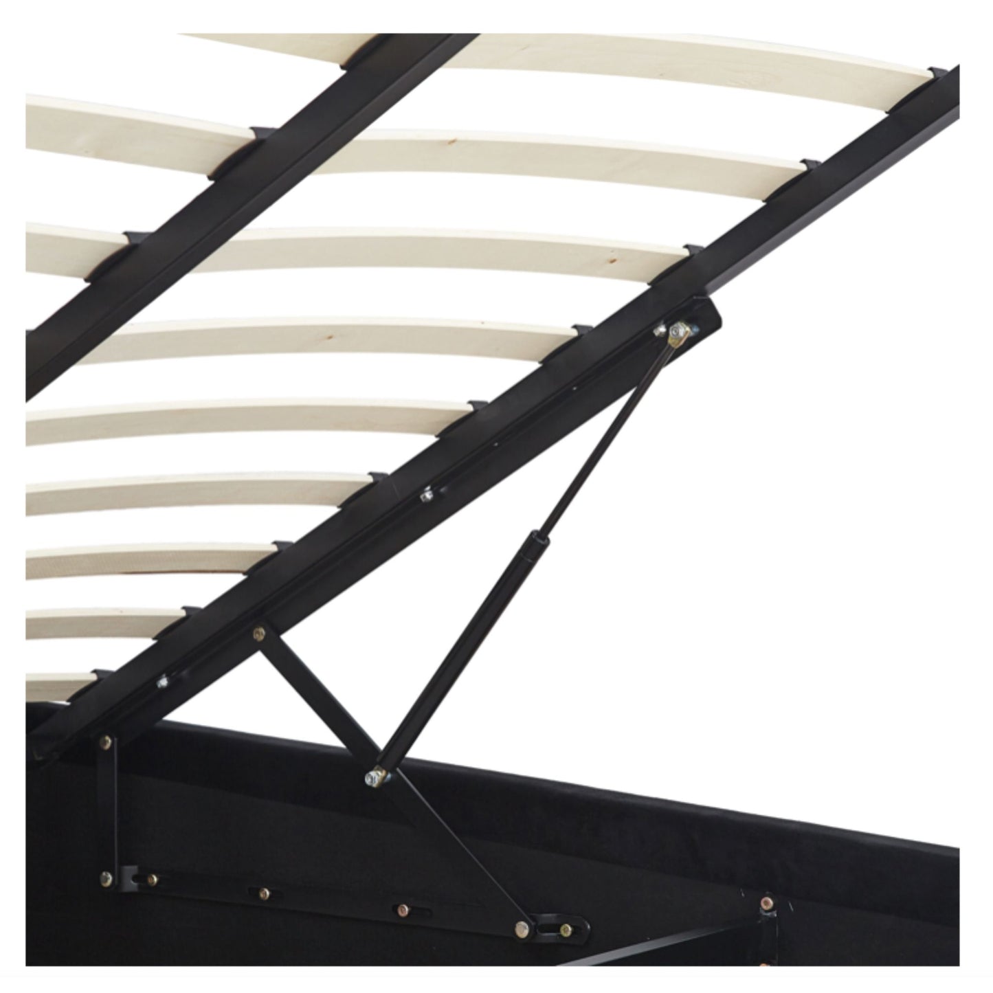 Madison Black Velvet Kingsize Storage Bed